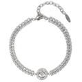 Joomi Lim Crystal Choker w/ Crystal Flower Center - Grey