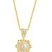 Sterling Forever Etta Pendant - Gold