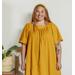 Mata Traders Alexis Plus Size Mini Dress - Yellow - 2X