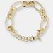 Etrusca Gioielli Bold Chain Bracelet size 7.75" - Yellow