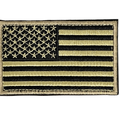 Jupiter Gear Tactical Usa Flag Patch With Detachable Backing - Brown