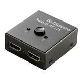 Fresh Fab Finds 4K Bi-Direction HD-IN/HD-OUT 2.0 Cable Switch: Splitter Hub HDCP 3D - 2x1/1x2 In/Out - Black