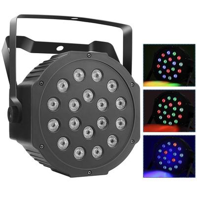 Fresh Fab Finds 3-In-1 RGB Wash Par Light - 7 Color Sound Activated DMX Control For Wedding Club Party, DISCO - Black