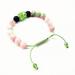 Alexa Martha Designs Gem Packed Watermelon Jade Crystal Lava Rock Bracelet - Green