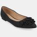 Journee Collection Women's Judy Wide Width Flat - Black - 9.5