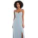 After Six Tie-Back Cutout Maxi Dress With Front Slit - 1548 - Blue - 10
