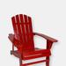 Sunnydaze Decor Set of 2 Adirondack Chair Outdoor Wooden Furniture Coastal Bliss Navy Patio - Red - SET OF 1