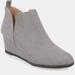 Journee Collection Women's Mylee Wide Width Bootie - Grey - 9