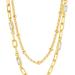Sterling Forever Palmer Layered Necklace - Gold