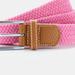 Asquith & Fox Mens Woven Braid Stretch Belt - Pink Carnation - Pink - ONE SIZE