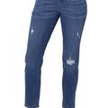 Judy Blue Pull-On Destroyed Boyfriend Jegging - Blue