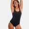 Speedo Womens Placement Panel One Piece Bathing Suit - Black/Red - Black - 8