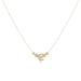 LuvMyJewelry Star Cluster Moon Crescent Diamond Necklace In 14K Yellow Gold Vermeil On Sterling Silver - Gold