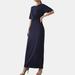 Principles Womens/Ladies Jersey Ruched Maxi Dress - Blue - 10
