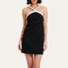 Pat Bo Women'S Colorblock Faux-Pearl Beaded Mini Dress - Black