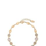 Ettika Pearl Globe Trotter 18k Gold Plated Anklet - Gold - ONE SIZE