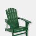 Sunnydaze Decor Set of 2 Adirondack Chair Outdoor Wooden Furniture Coastal Bliss Navy Patio - Green - SET OF 1
