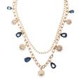 Marchesa Blue Layered Necklace - Gold - OS