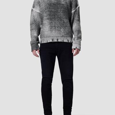 Hudson Jeans Crew Neck Sweater - Smoke - Grey