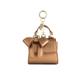 GUNAS New York Cottontail Mini - Bronze Vegan Leather Bag Keychain - Brown