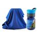Grand Fusion Housewares 2kool Sports Cooling Towel With 13.5 Oz. BPA Free Tritan Water Bottle For Sports, Workout, Yoga, Fitness, Gym, Pilates, Travel, Camping & More - Blue