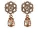 Marchesa Floral Crystal Drop Pendant Earrings - White - ONE SIZE ONLY