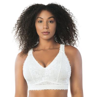 PARFAIT Adriana Wire-Free Lace Bralette - Pearl wh...