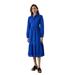 Principles Womens/Ladies Broderie Midi Shirt Dress - Blue - 12