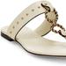 Tory Burch Footwear Vintage Plaque Leather Thong Sandals - White