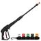 Fresh Fab Finds 1/4" High Pressure Car Washer Sprayer 3000PSI Pressure Washer Gun Car Foam Sprayer With Jet Wand 5 Nozzle Tips M22-14 Connector - Black