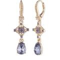 Marchesa Tanzanite Lace Stone Drop Earring - Blue - OS