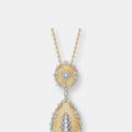 Rachel Glauber Rhodium And 14k Gold Plated Cubic Zirconia Pendant Necklace - Gold - 18
