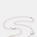 Genevive Sterling Silver Rose Gold Plated White Cubic Zirconia Station Necklace - Pink - 18