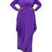 LIVD Plus Size Giuliana Tulip Hem Maxi Dress - Purple - 3X