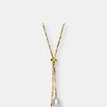 Rachel Glauber 14k Gold Plated Pearl And Cubic Zirconia Y Neck Necklace - Gold