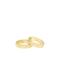 Ettika Kingsman Crystal Dotted 18k Gold Plated Band Ring Set - Gold - 5