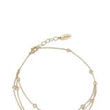 Ettika Fine Details 18k Gold Plated Crystal Anklet - Gold - ONE SIZE ONLY