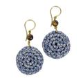 The SAK Jasper Disc Earrings - Blue