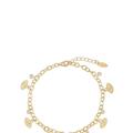 Ettika Third Eye Crystal Charm 18k Gold Plated Anklet - Gold - ONE SIZE