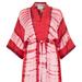 CAROLINA K Delhi Kimono Tie Dye Dress - Red - S