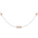 LuvMyJewelry Traffic Light Layered Diamond Necklace in 14K Rose Gold Vermeil on Sterling Silver - Gold