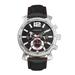 Morphic Watches M89 Series Chronograph Leather-Band Watch With Date - Black - 44MM