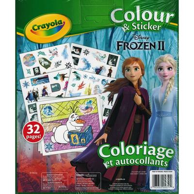 Crayola Crayola Disney Frozen II Color & Sticker Book - 50 Stickers - 32 Pages