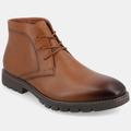Vance Co. Shoes Arturo Plain Toe Chukka Boot - Brown - 8.5