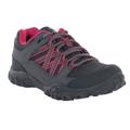 Regatta Childrens/Kids Edgepoint Waterproof Walking Shoes - Steel/Pink Fusion - Grey - (7 BIG KID)