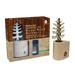 PURSONIC 3D Wooden Standard Tree Reed Diffuser with Peppermint Essential Oil