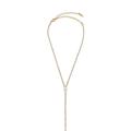 Ettika Crystal Strip 18k Gold Plated Lariat - Gold - OS