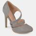 Journee Collection Journee Collection Women's Zeera Pump - Grey - 6.5