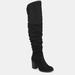 Journee Collection Journee Collection Women's Wide Calf Kaison Boot - Black - 6