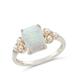 Sterling Forever Lana Pearl & Opal Ring - Grey - 8